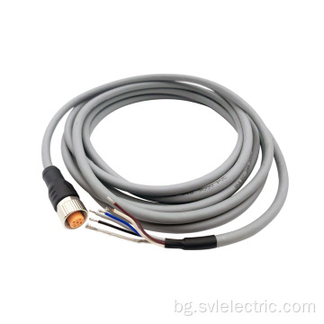 IP67 кабел формован женски M12 конектори кабел